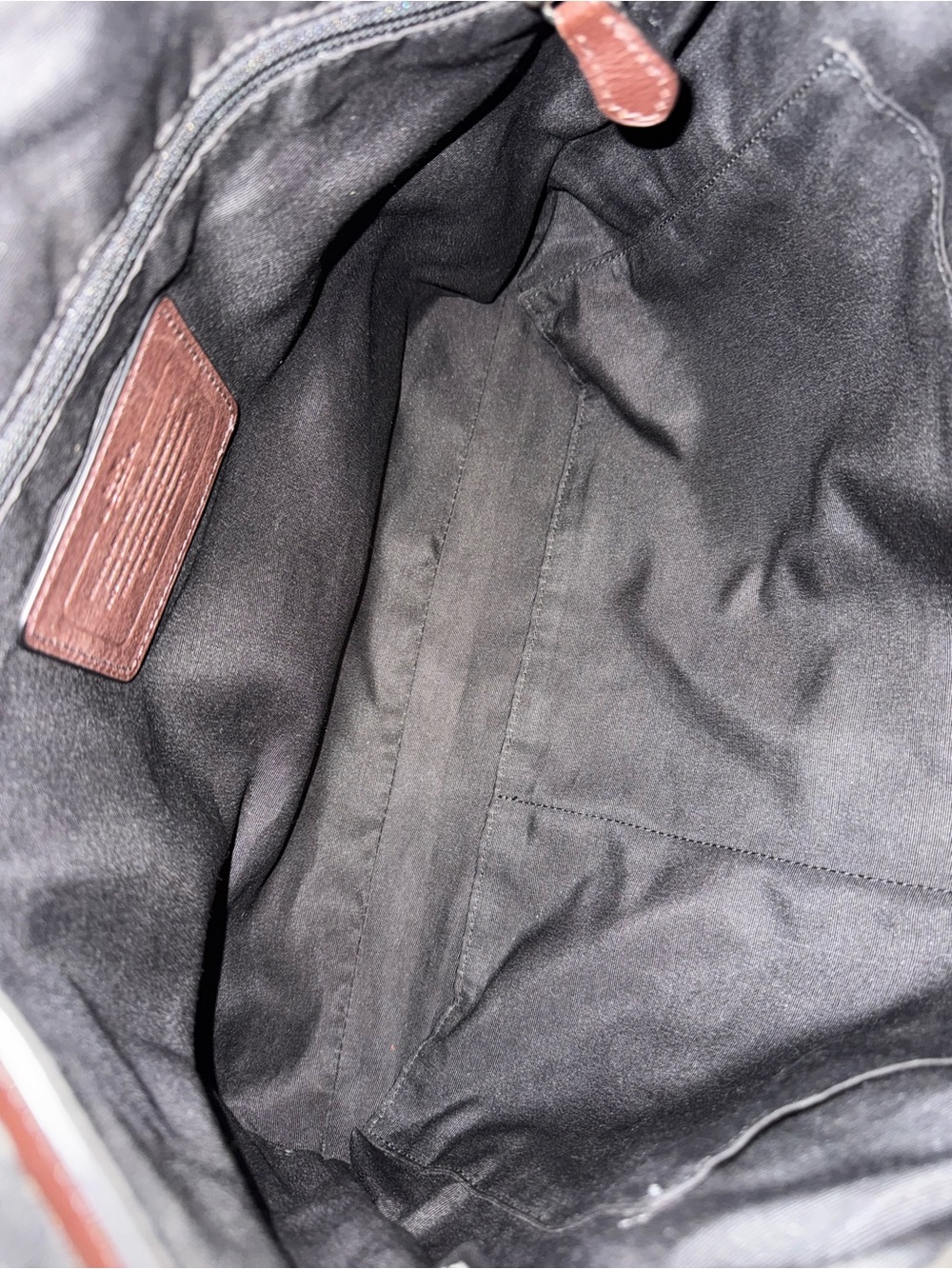 COACH Brown Leather Messenger Bag Men’s Women’s Unisex Shoulder Crossbody Large - Picture 13 of 15